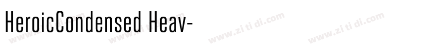 HeroicCondensed Heav字体转换
